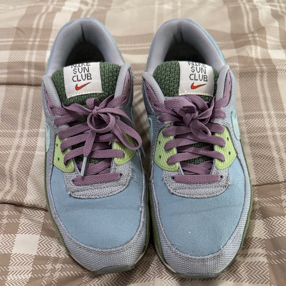 Nike Air Max 90 Sun Club Men’s Shoes - Light Blue and Green